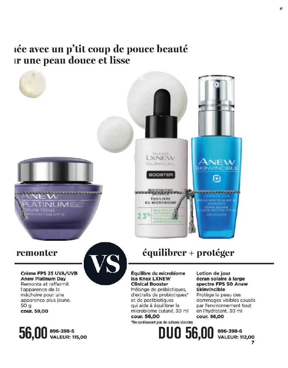 thumbnail - Avon Flyer - Sales products - Anew, body lotion. Page 7.