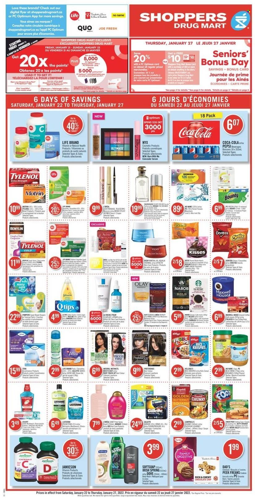 Shoppers Drug Mart flyer - January 22, 2022 - January 27, 2022. Page 1