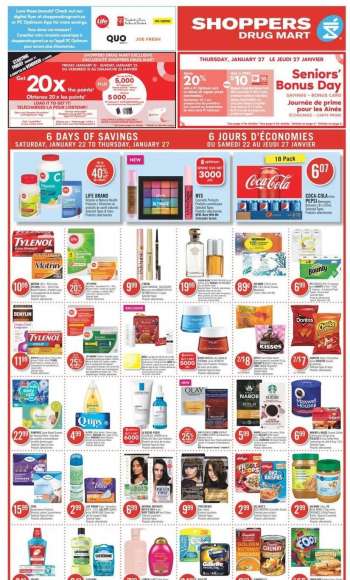 Shoppers Drug Mart Flyer - January 22, 2022 - January 27, 2022.