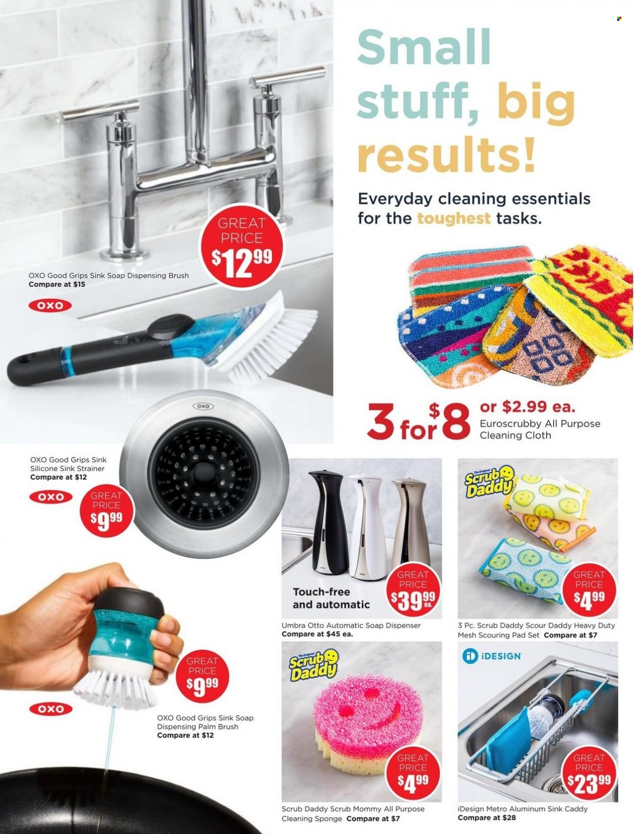 thumbnail - Kitchen Stuff Plus Flyer - January 20, 2022 - February 13, 2022 - Sales products - brush, sponge, soap dispenser, dispenser. Page 13.