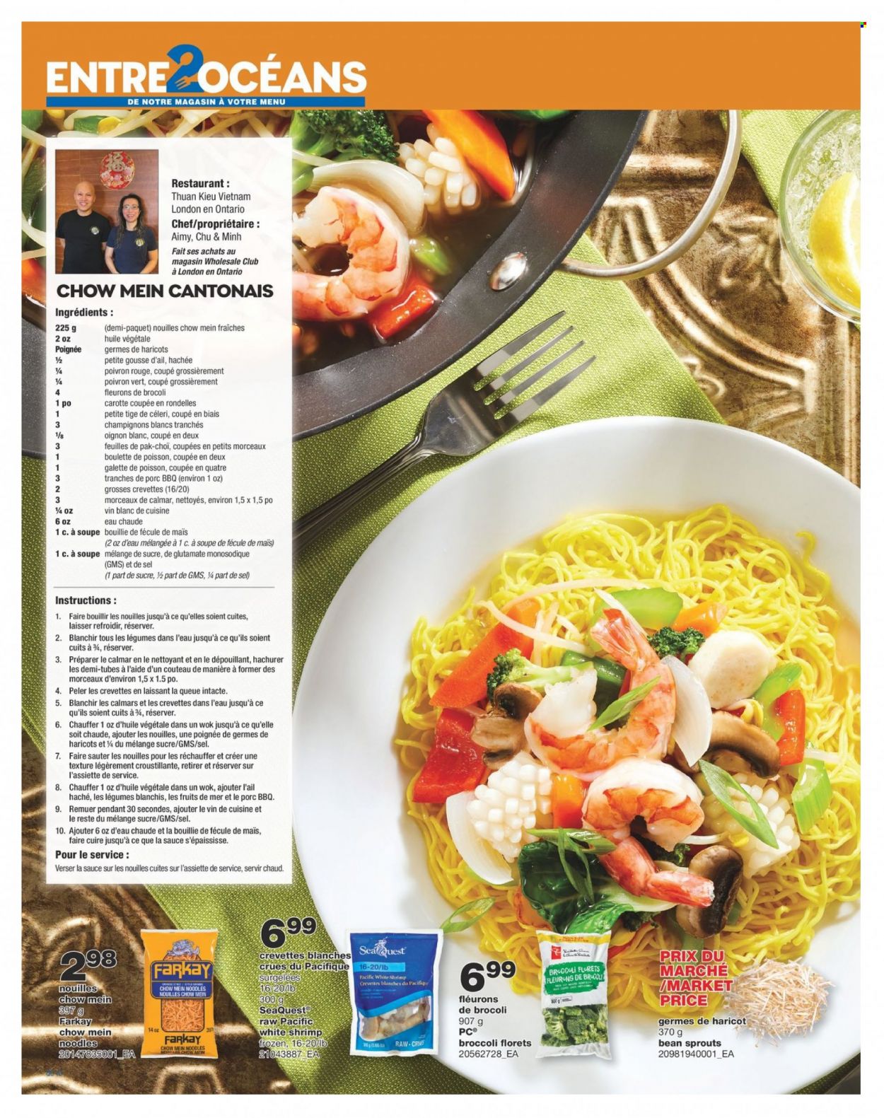thumbnail - Wholesale Club Flyer - January 20, 2022 - February 02, 2022 - Sales products - shrimps, noodles, wok, bean sprouts. Page 10.