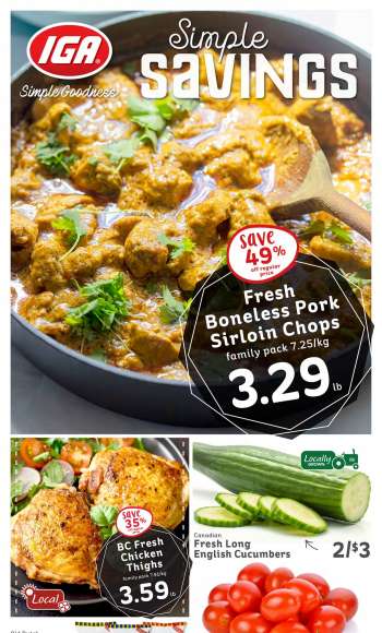 IGA Simple Goodness Flyer - January 21, 2022 - January 27, 2022.