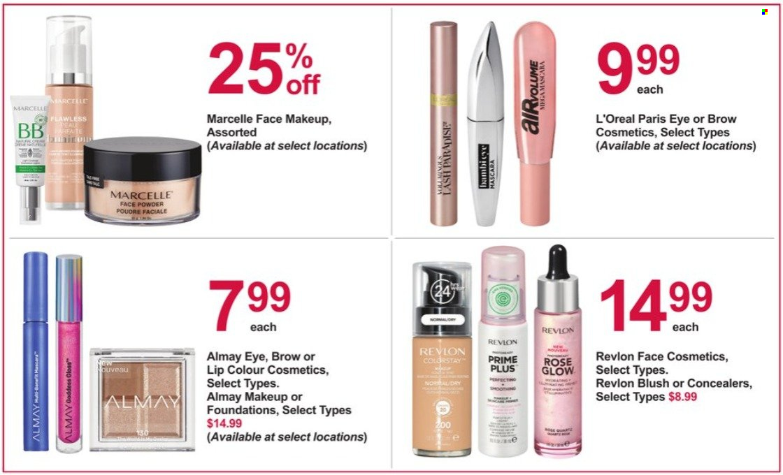 thumbnail - Pharmasave Flyer - January 14, 2022 - January 27, 2022 - Sales products - Almay, L’Oréal, Revlon, makeup, face powder. Page 17.