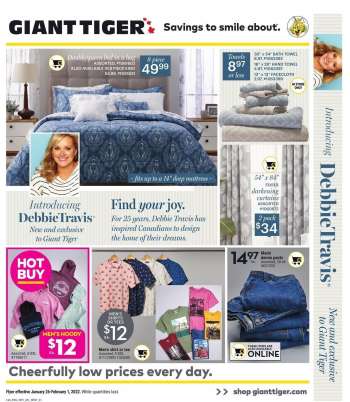 Giant Tiger Flyer - January 26, 2022 - February 01, 2022.