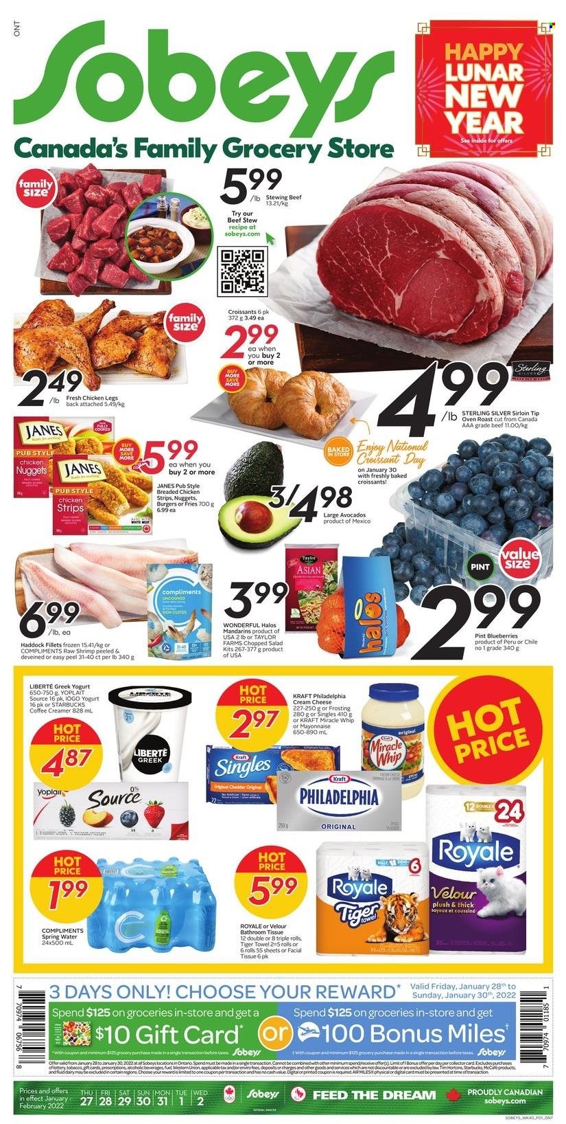 Sobeys flyer - January 27, 2022 - February 02, 2022. Page 1