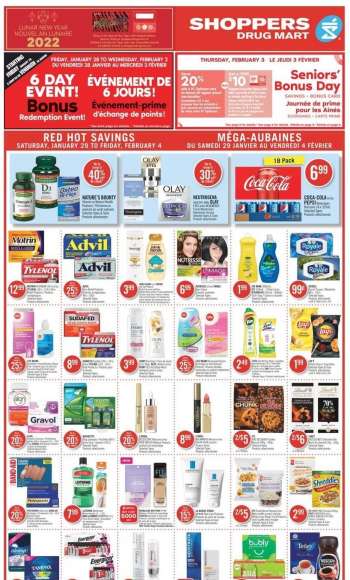 Shoppers Drug Mart Flyer - January 29, 2022 - February 04, 2022.