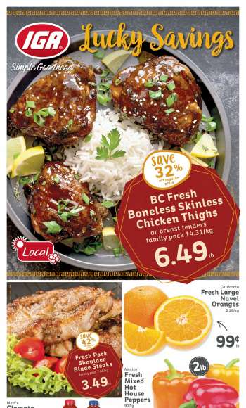 IGA Simple Goodness Flyer - January 28, 2022 - February 03, 2022.