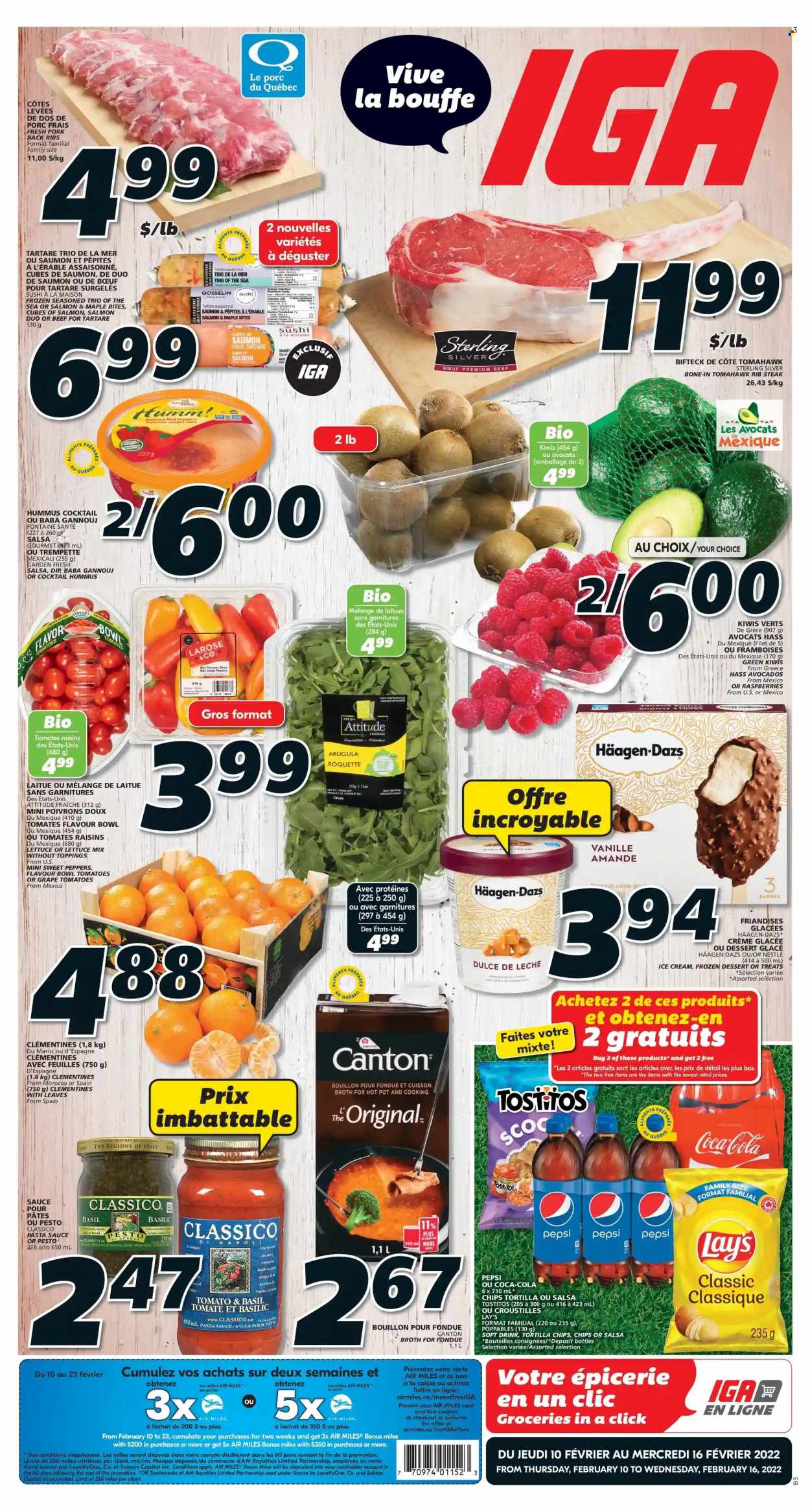 IGA flyer - February 10, 2022 - February 16, 2022. Page 1