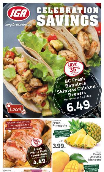 IGA Simple Goodness Flyer - February 11, 2022 - February 17, 2022.