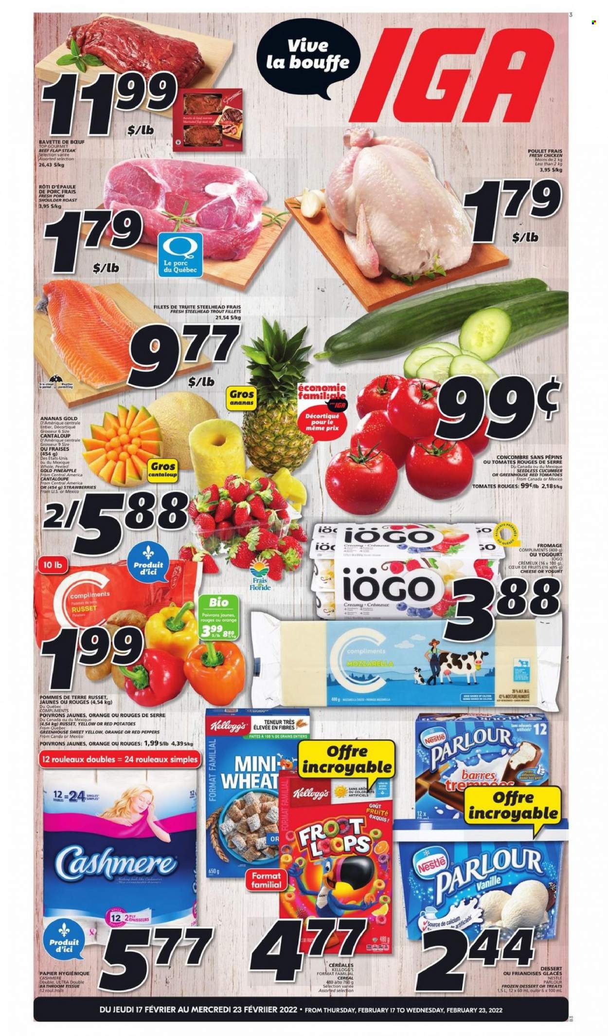 IGA flyer - February 17, 2022 - February 23, 2022. Page 1