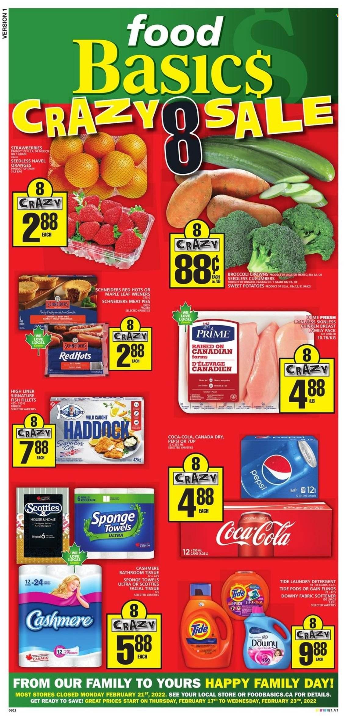 Food Basics flyer - February 17, 2022 - February 23, 2022. Page 1