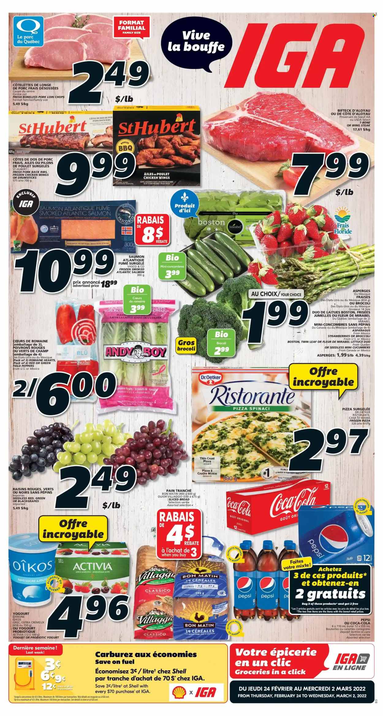 IGA flyer - February 24, 2022 - March 02, 2022. Page 1