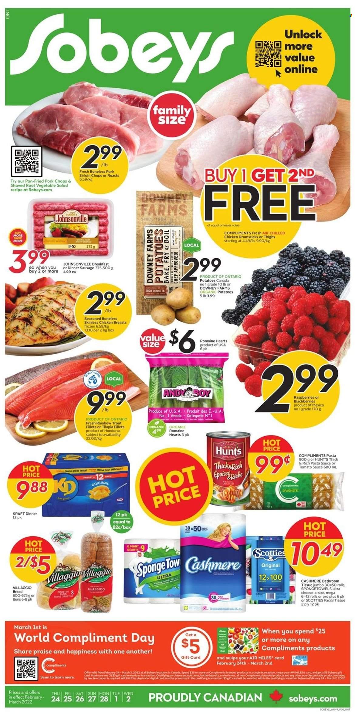 Sobeys flyer - February 24, 2022 - March 02, 2022. Page 1