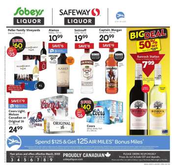 Sobeys Liquor Flyer - March 03, 2022 - March 09, 2022.