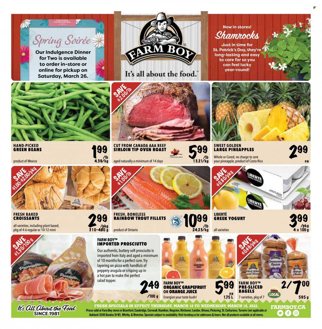 Farm Boy flyer - March 10, 2022 - March 16, 2022. Page 1