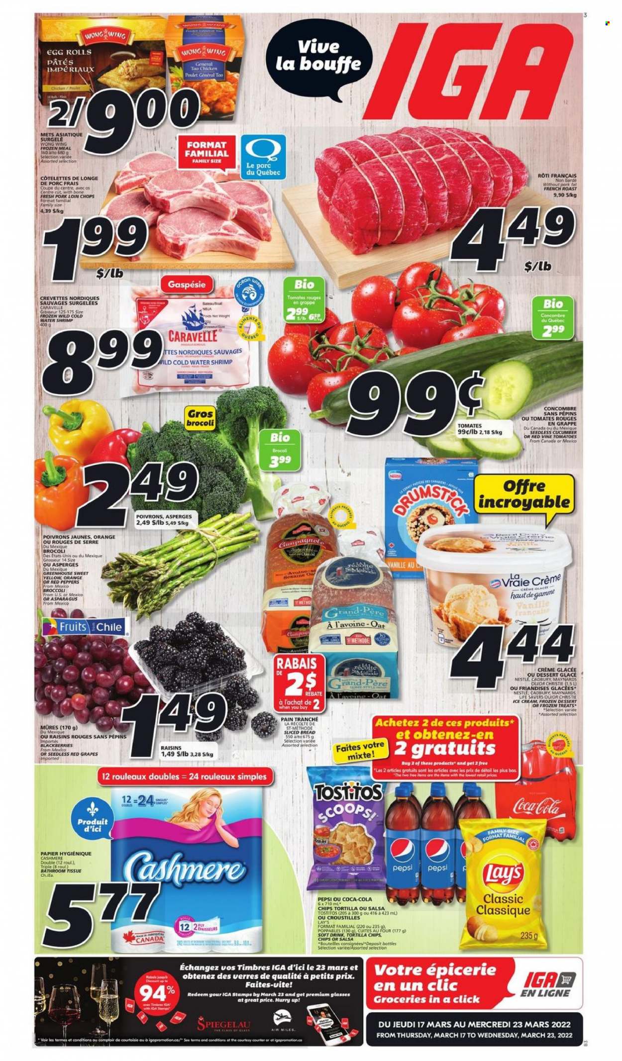 IGA flyer - March 17, 2022 - March 23, 2022. Page 1
