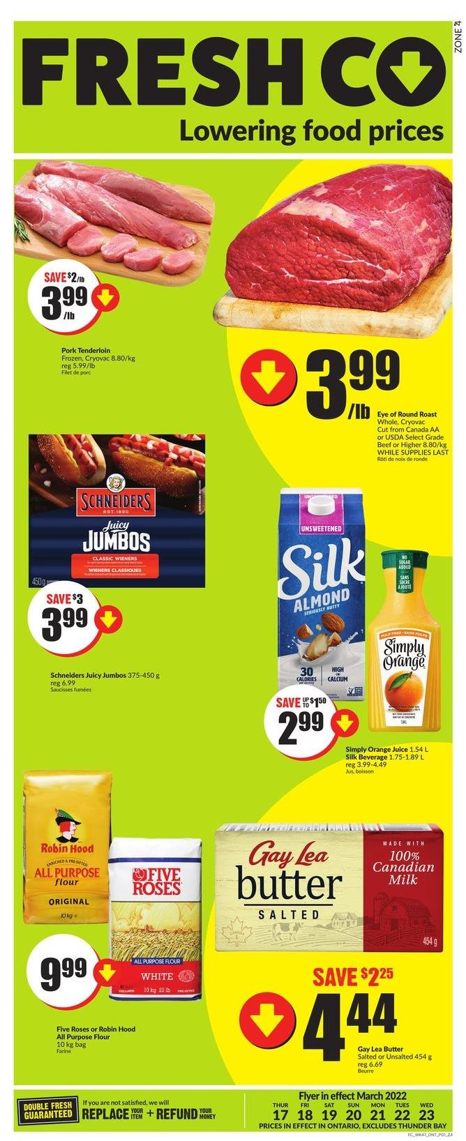 FreshCo. flyer - March 17, 2022 - March 23, 2022. Page 1
