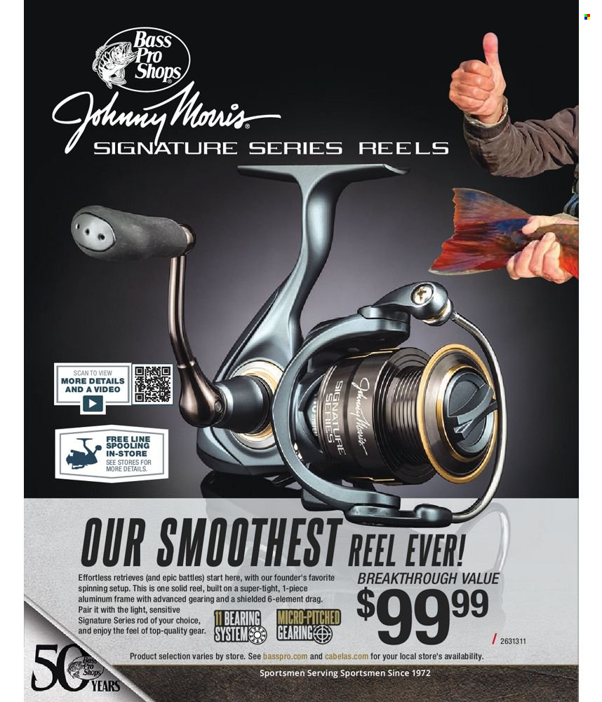 thumbnail - Bass Pro Shops Flyer - Sales products - Bass Pro, reel. Page 70.