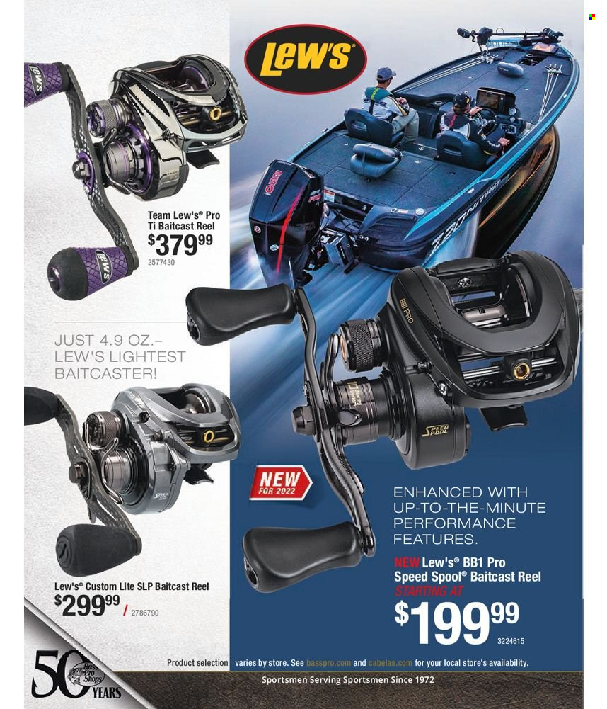 thumbnail - Bass Pro Shops Flyer - Sales products - baitcast reel, reel. Page 96.