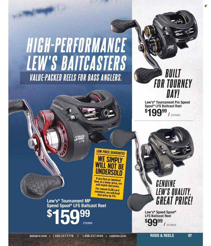 thumbnail - Bass Pro Shops Flyer - Sales products - baitcast reel, reel. Page 97.