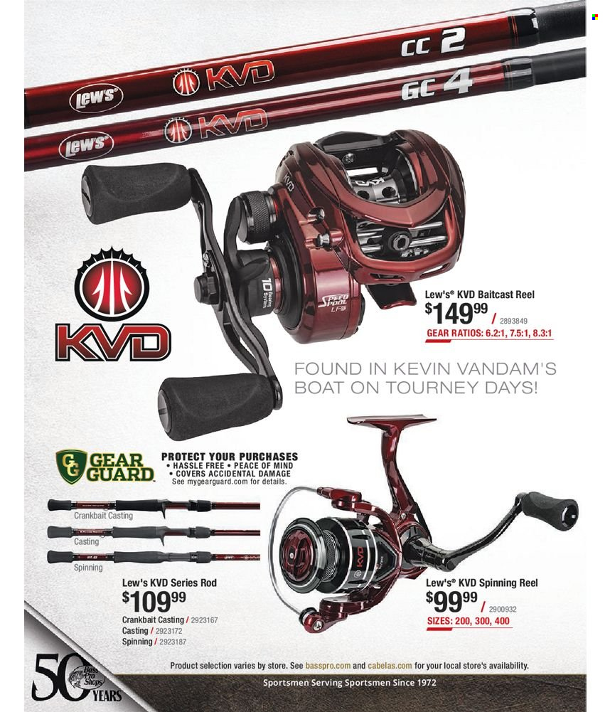 thumbnail - Bass Pro Shops Flyer - Sales products - baitcast reel, reel, spinning reel, pool. Page 98.