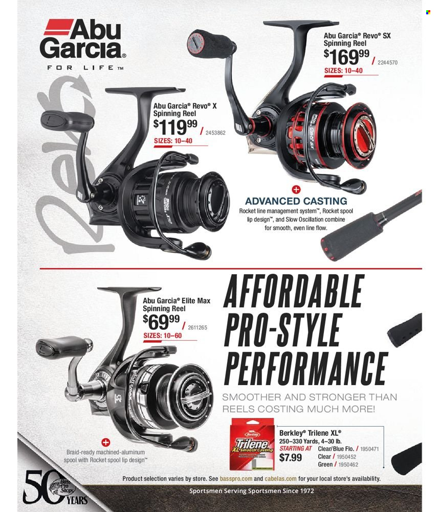 thumbnail - Bass Pro Shops Flyer - Sales products - reel, spinning reel. Page 108.