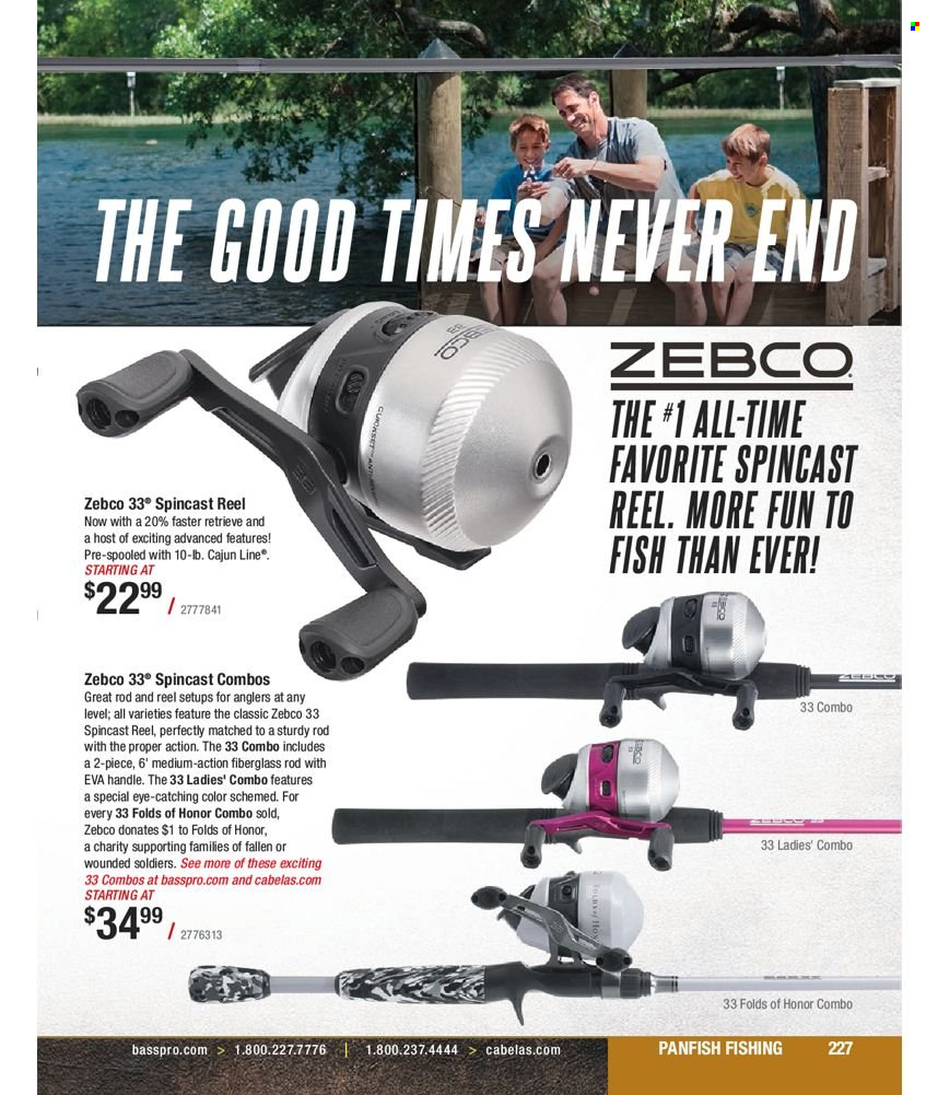 thumbnail - Bass Pro Shops Flyer - Sales products - reel. Page 227.