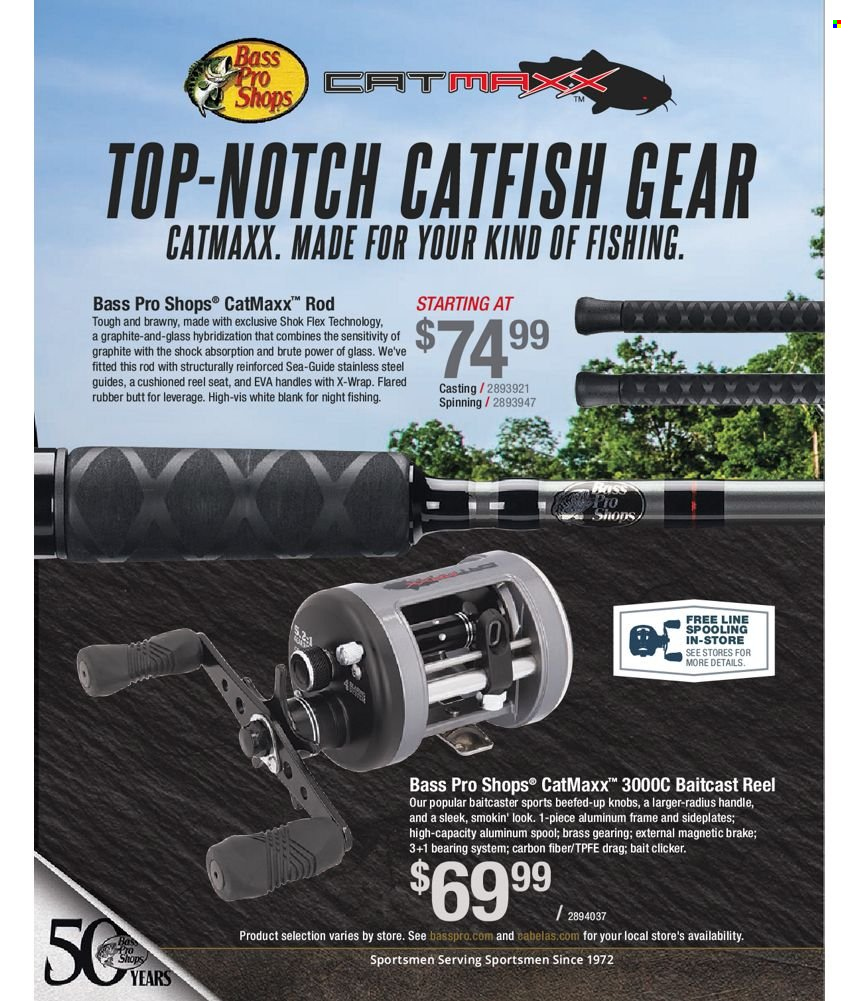 thumbnail - Bass Pro Shops Flyer - Sales products - baitcast reel, Bass Pro, reel. Page 276.