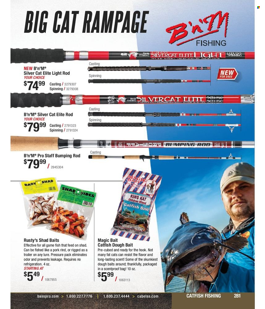 thumbnail - Bass Pro Shops Flyer - Sales products - bag. Page 281.
