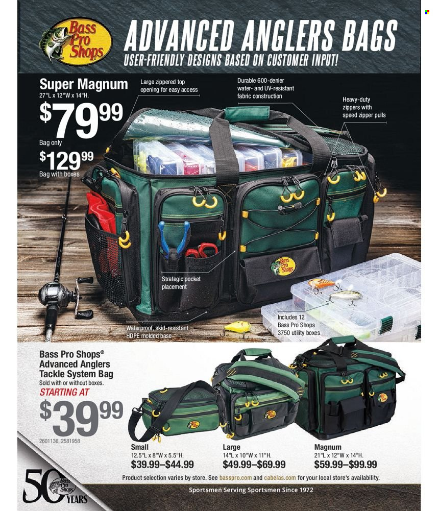 thumbnail - Bass Pro Shops Flyer - Sales products - bag, Bass Pro. Page 334.
