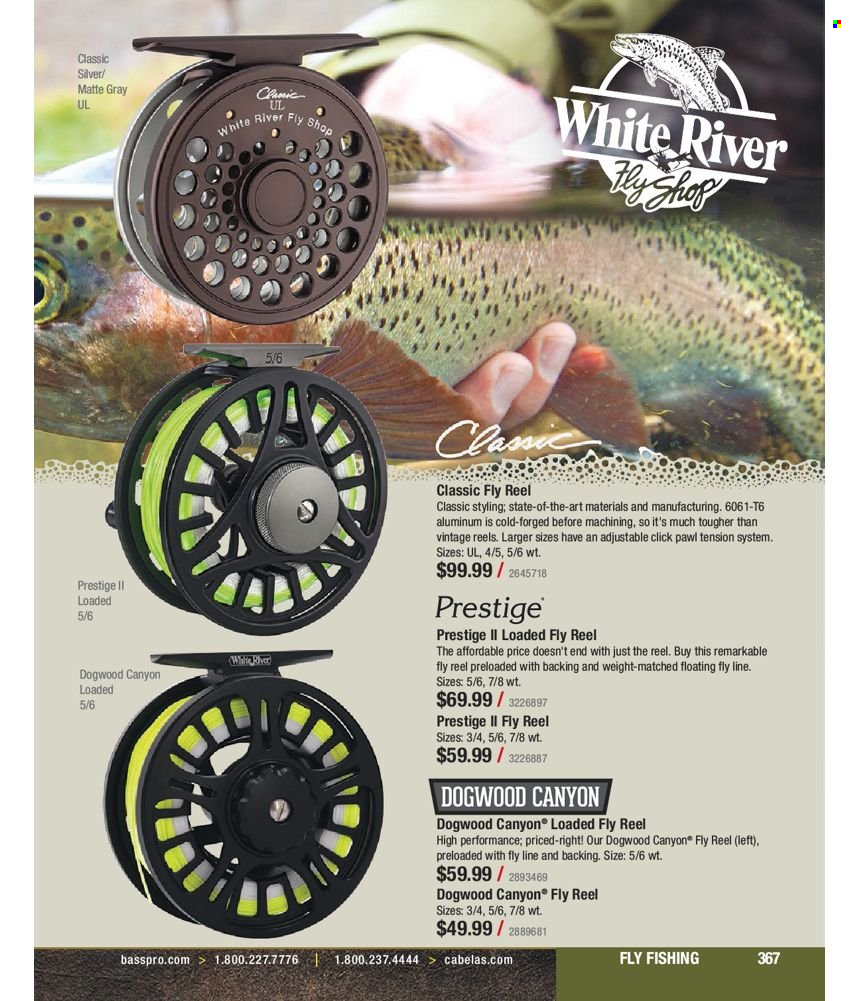 thumbnail - Bass Pro Shops Flyer - Sales products - reel. Page 367.