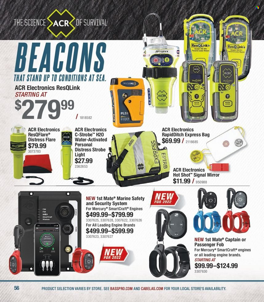 thumbnail - Bass Pro Shops Flyer - Sales products - bag. Page 56.