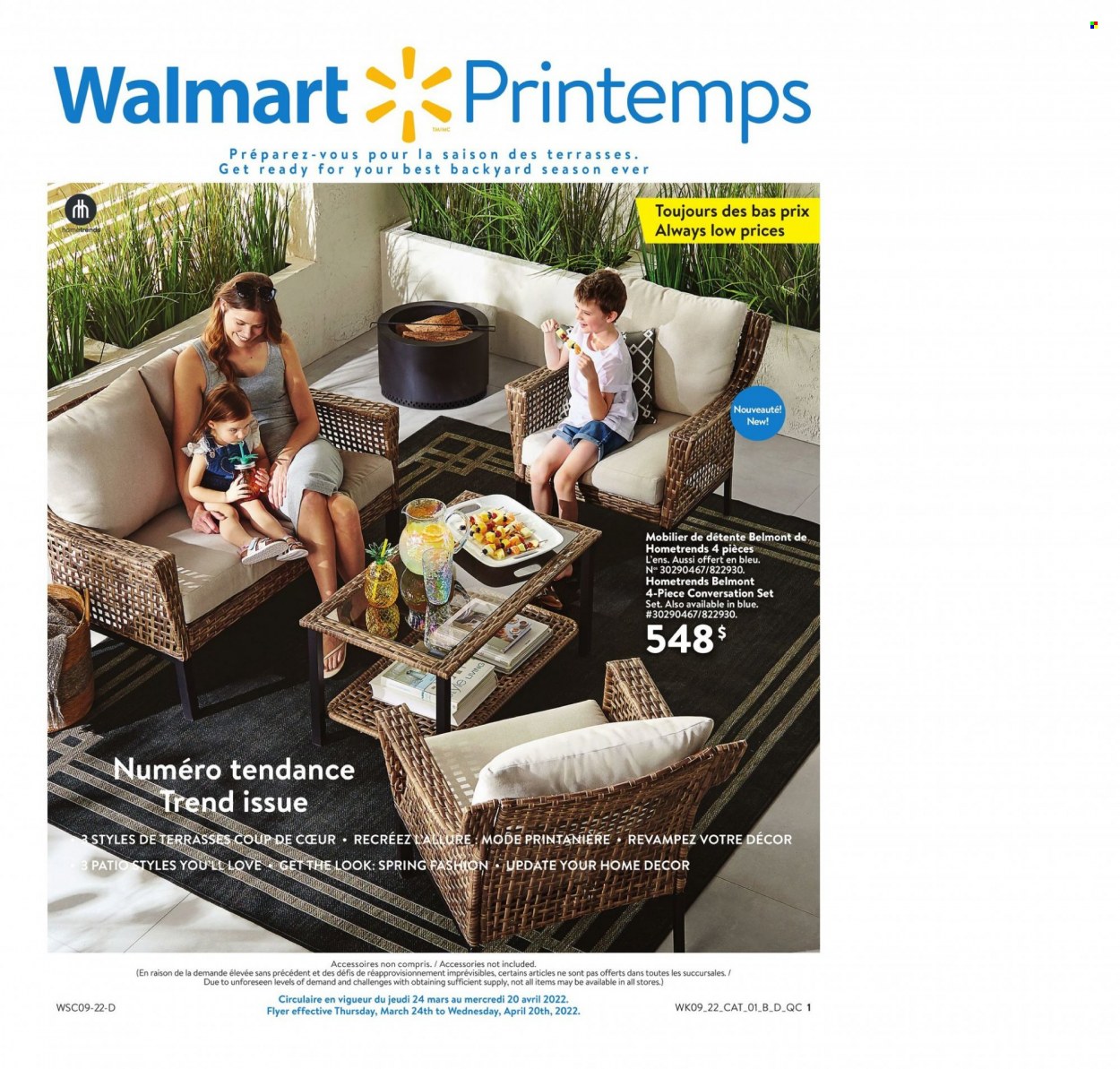 Walmart flyer - March 24, 2022 - April 20, 2022. Page 1