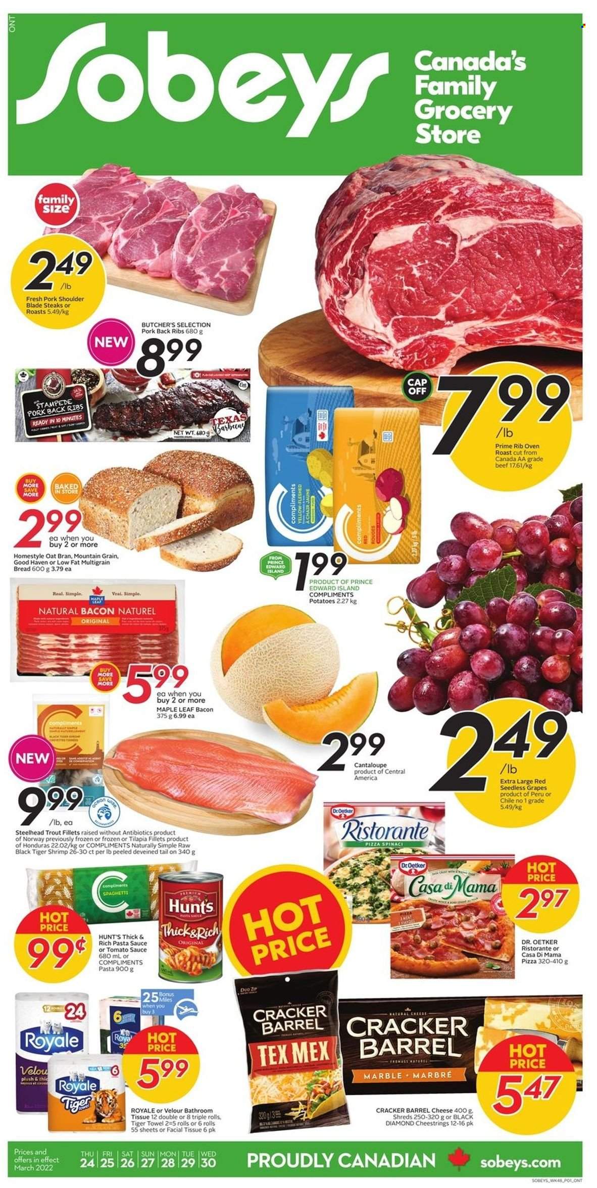 Sobeys flyer - March 24, 2022 - March 30, 2022. Page 1