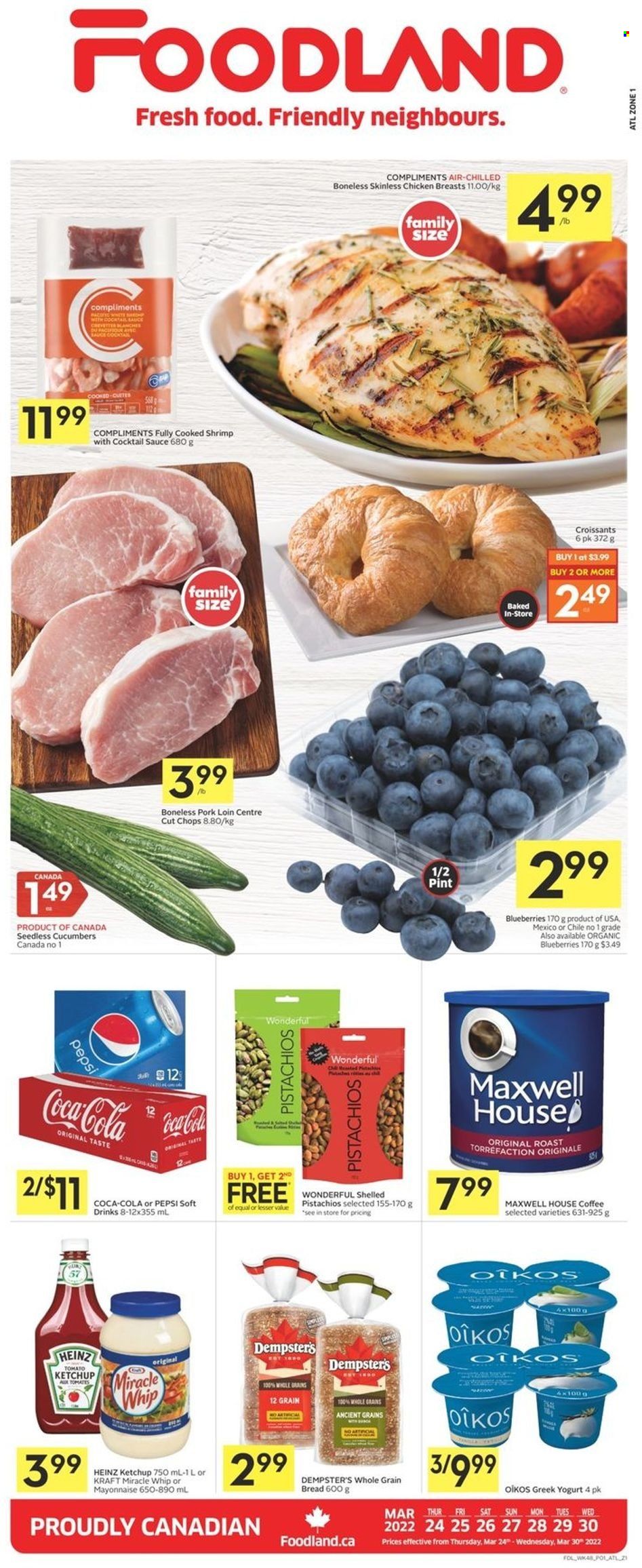 Foodland flyer - March 24, 2022 - March 30, 2022. Page 1