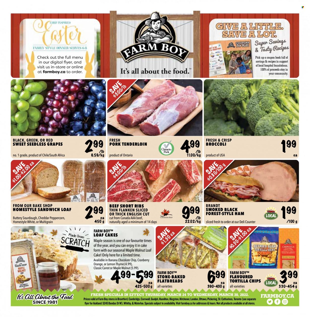 Farm Boy flyer - March 24, 2022 - March 30, 2022. Page 1