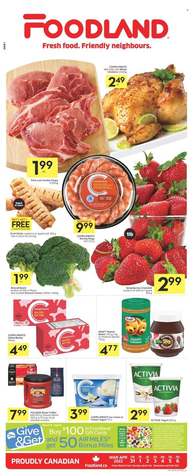 Foodland flyer - March 31, 2022 - April 06, 2022. Page 1