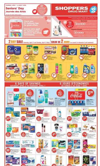 Shoppers Drug Mart Flyer - April 02, 2022 - April 07, 2022.