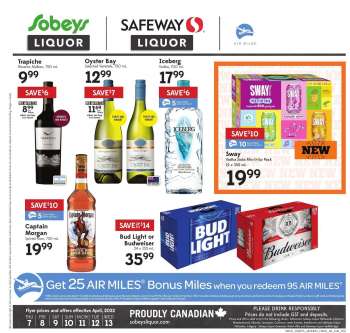 Sobeys Liquor Flyer - April 07, 2022 - April 13, 2022.