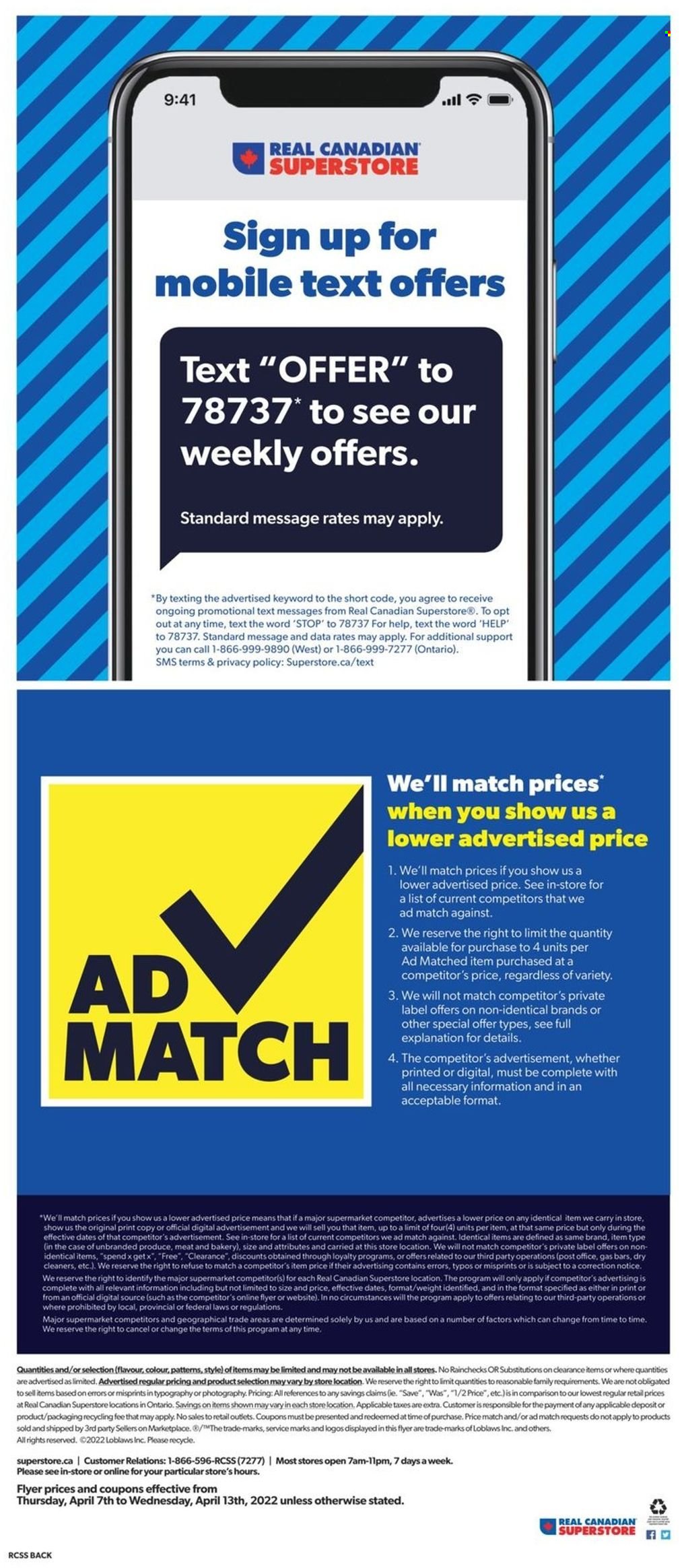 Real Canadian Superstore flyer - April 07, 2022 - April 13, 2022. Page 20