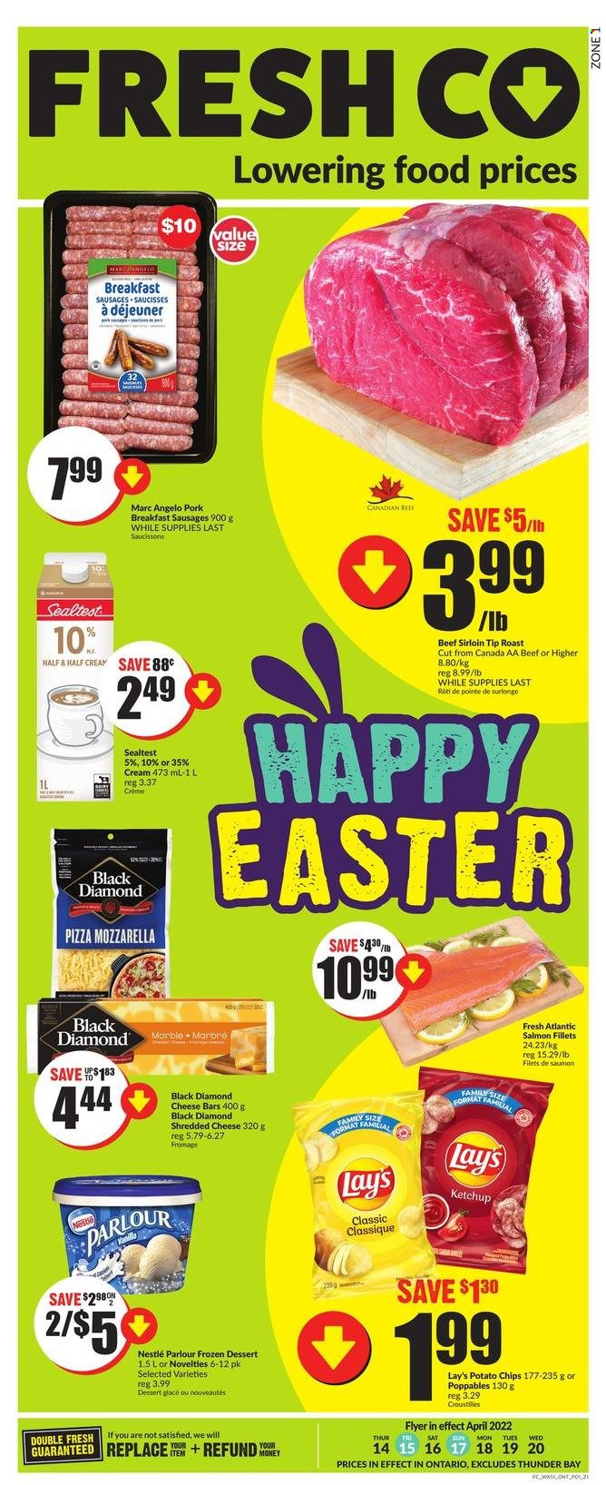 FreshCo. flyer - April 14, 2022 - April 20, 2022. Page 1