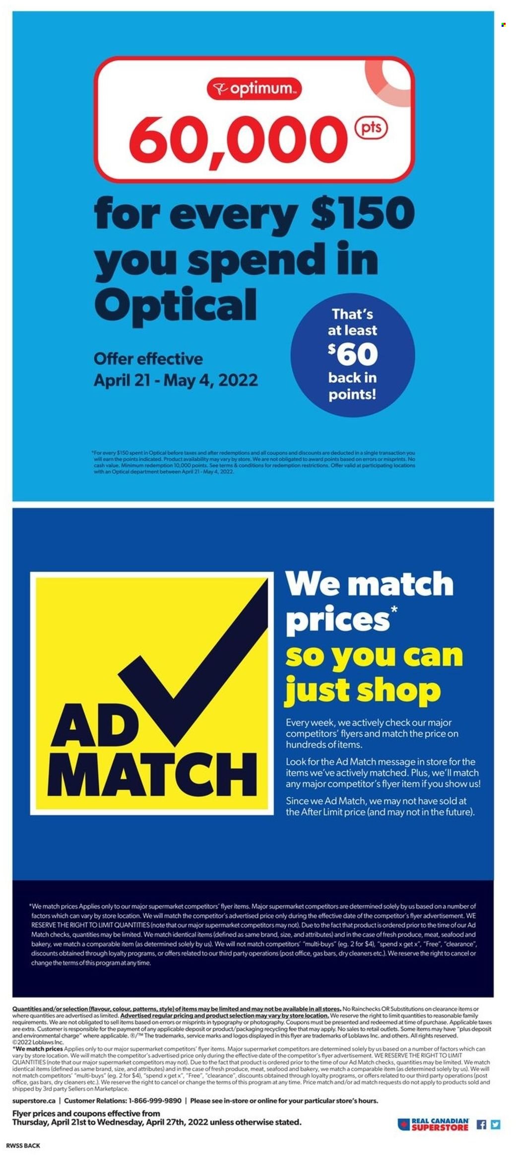 Real Canadian Superstore flyer - April 21, 2022 - April 27, 2022. Page 20