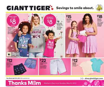 Giant Tiger Flyer - April 20, 2022 - April 26, 2022.