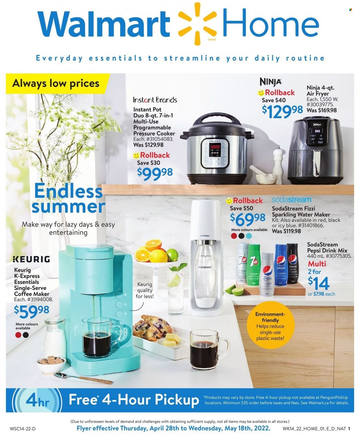 Walmart flyer - April 28, 2022 - May 18, 2022. Page 1
