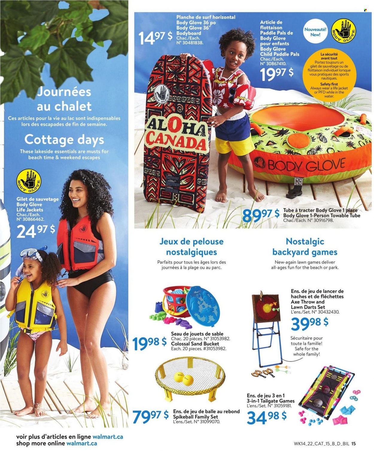 thumbnail - Walmart Flyer - April 28, 2022 - May 18, 2022 - Sales products - Surf, Axe, life jacket. Page 18.