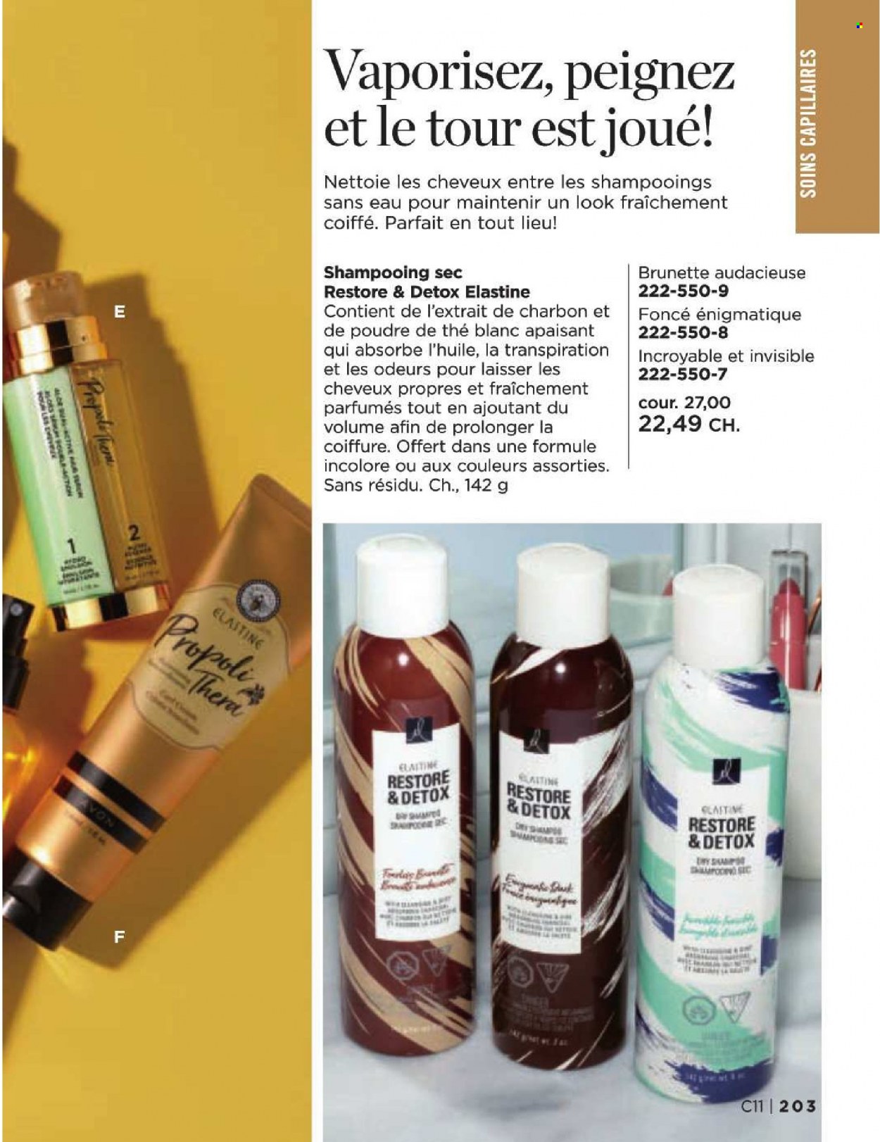 thumbnail - Circulaire Avon - Produits soldés - shampooing. Page 203.
