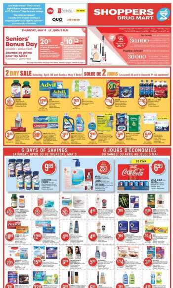 Shoppers Drug Mart Flyer - April 30, 2022 - May 05, 2022.