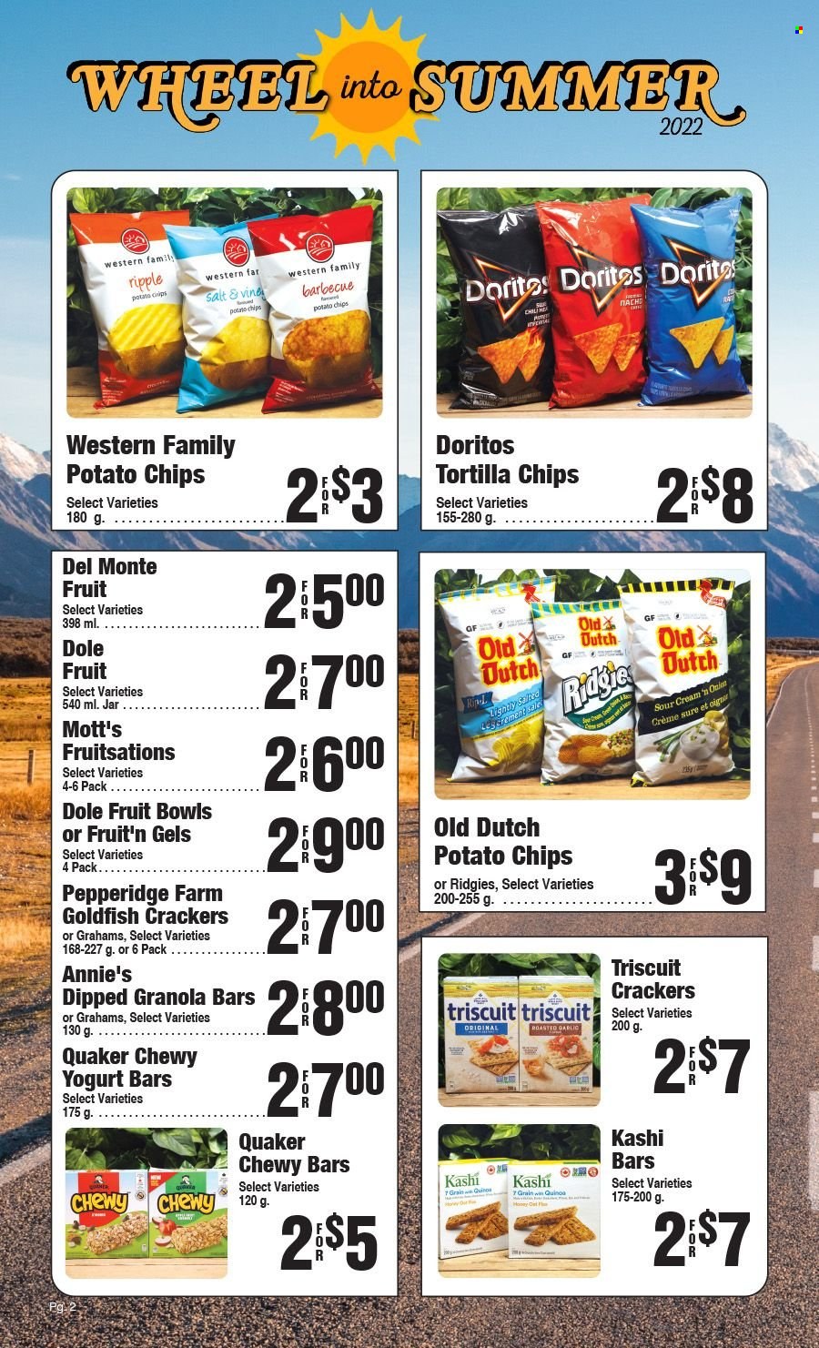 thumbnail - Circulaire AG Foods - 01 Mai 2022 - 28 Mai 2022 - Produits soldés - granola, chips, tortilla chips, crackers, Doritos. Page 2.
