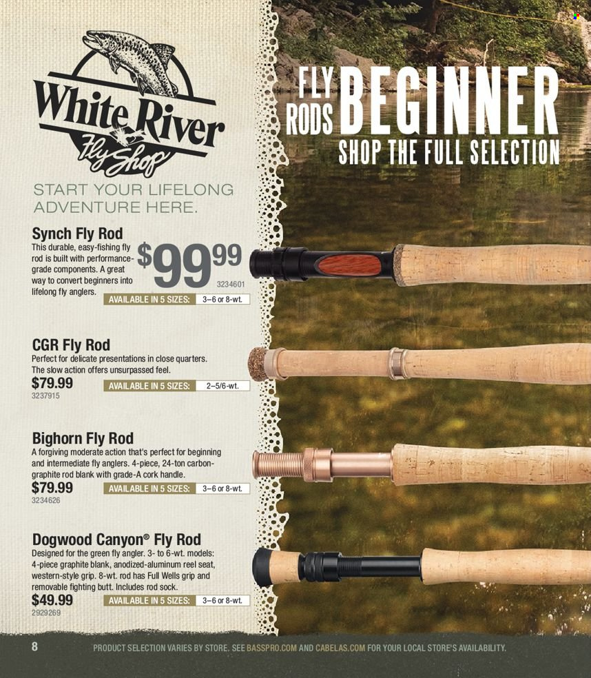 thumbnail - Bass Pro Shops Flyer - Sales products - reel. Page 8.