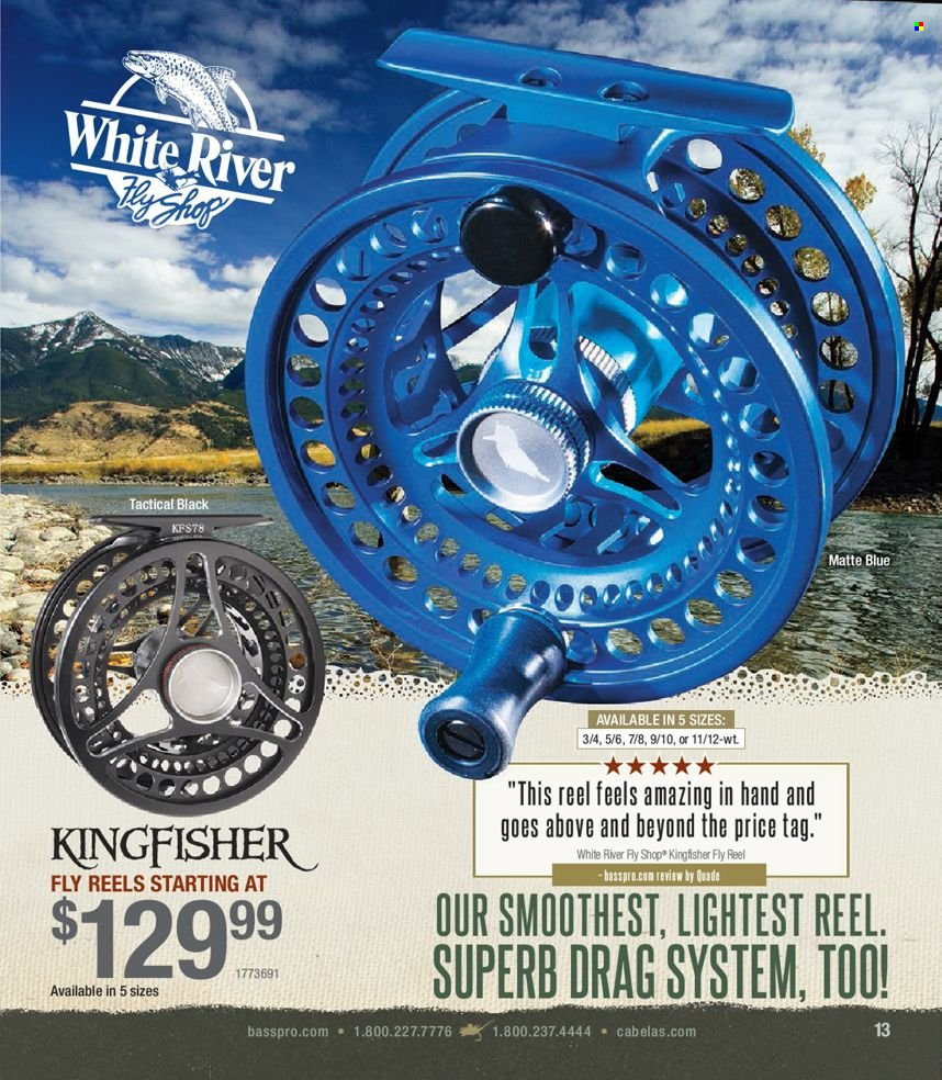 thumbnail - Bass Pro Shops Flyer - Sales products - reel. Page 13.
